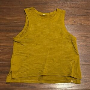 Lulu Lemon Women’s Athletic Tank, Mustard Yellow, size S